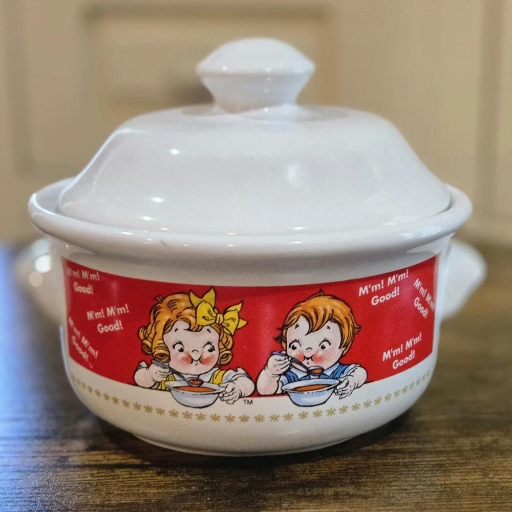 Campbell's Soup Bowl with Lid:‎ 1998 Campbell Kids